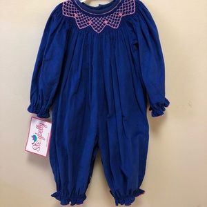 Smocked Overalls